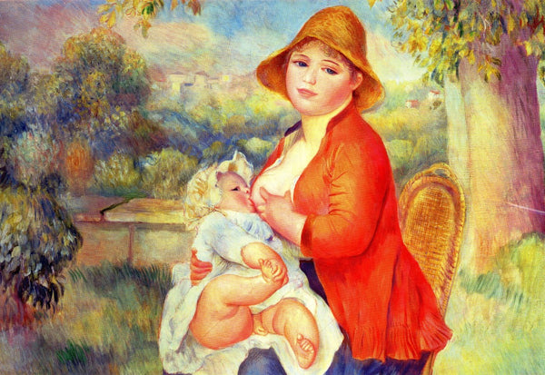 Maternity, 1885 by Pierre-Auguste Renoir - 5 X 7 Inches (Greeting Card)