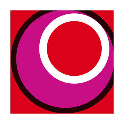 Cercles et couleurs (rouge), 2013 - (Sérigraphie)