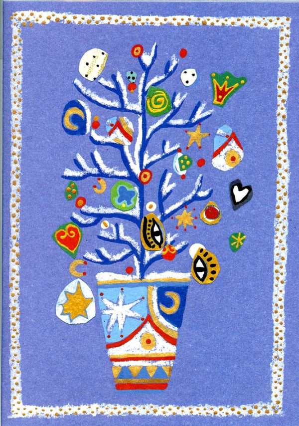 Christmas Tree Decor by Helga - 5 X 7 Inches (Greeting Card)