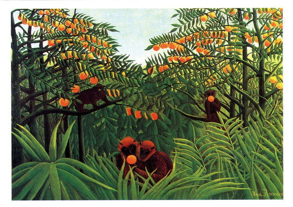 Tropiques, 1907 par Henri Rousseau - 5 X 7 pouces (Carte de notes)