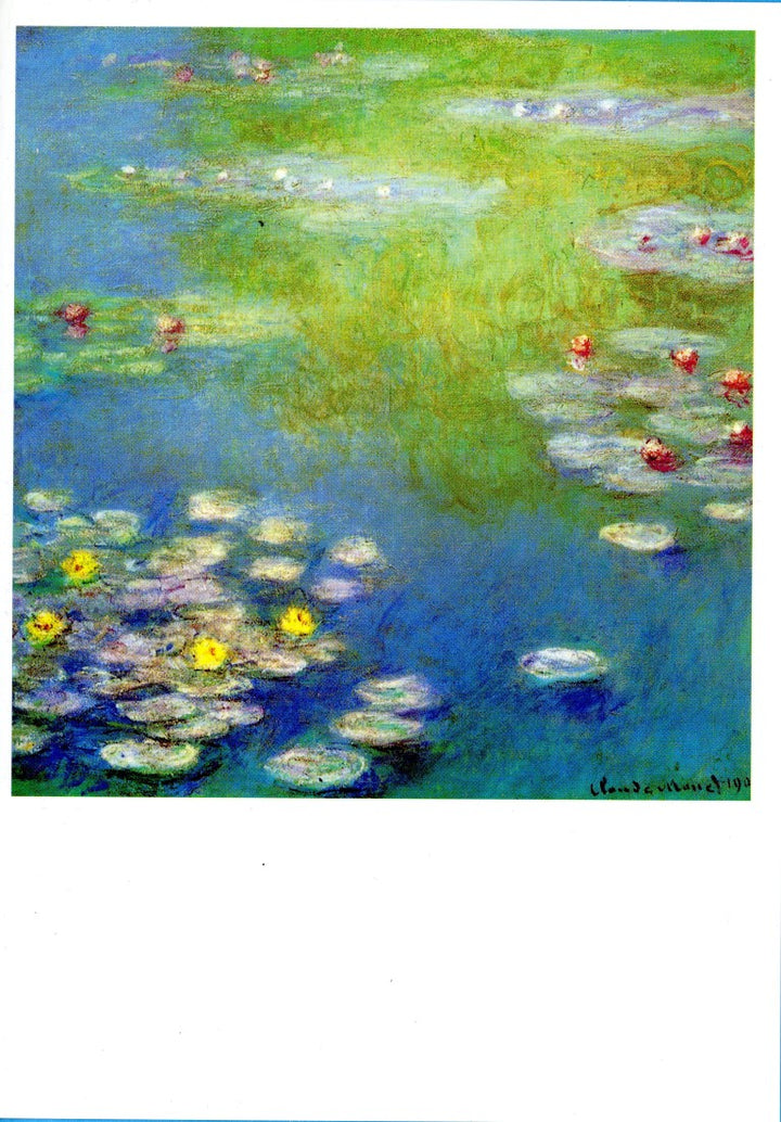 Water Lilies at Giverny, 1908 by Claude Monet - 5 X 7 Inches (Note Car ...