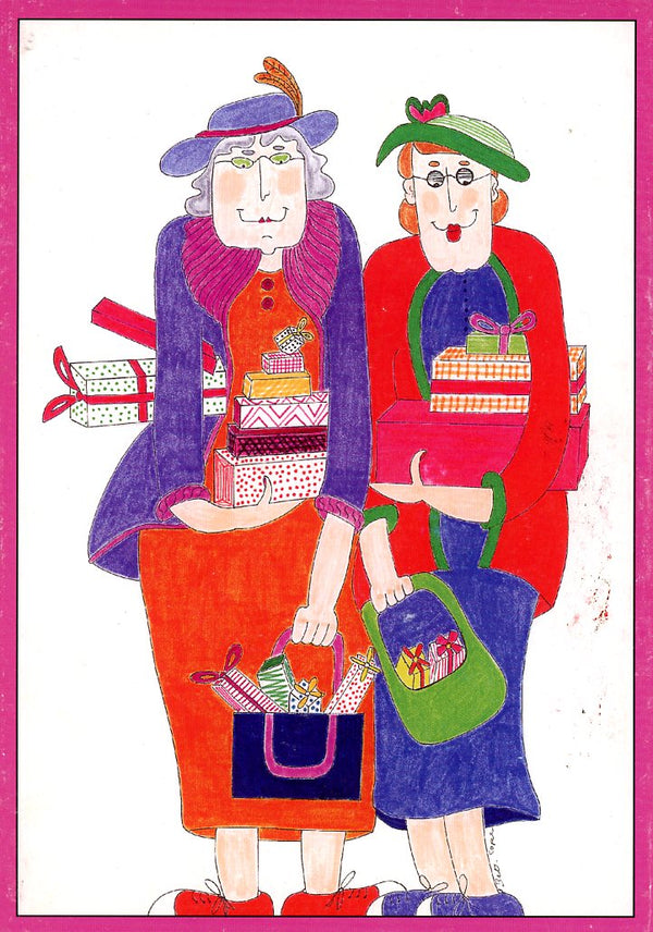 Message Inside: Birthday Shoppers by Beth Cope - 5 X 7 Inches (Greeting Card)