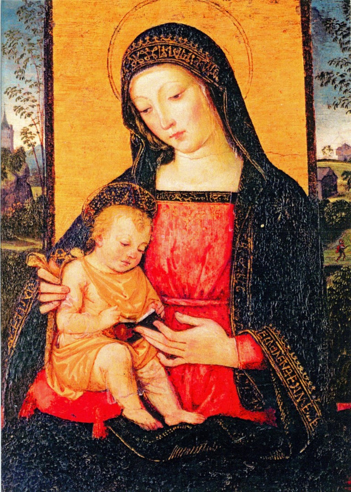 Madonna and Child, 1490 by Pinturicchio - 5 X 7" (Greeting Card)