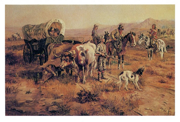 A Doubtful Visitor by Charles M. Russell - 5 X 7 Inches (Western Greeting Card)