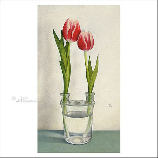 Tulip glass by Frans Klerkx - 6 X 6" (Greeting Card)