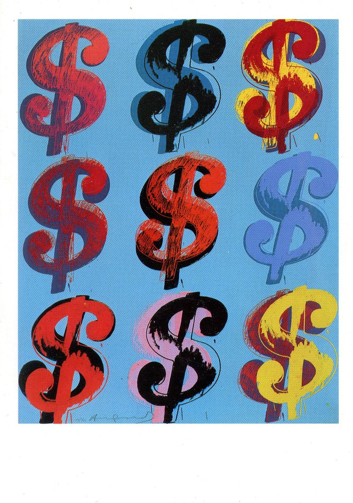 9$, 1982 by Andy Warhol - 5 X 7 Inches (Greeting Card)