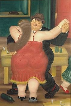 The Dance, 1980 by Fernando Botero - 5 X 7 Inches (Greeting Card)