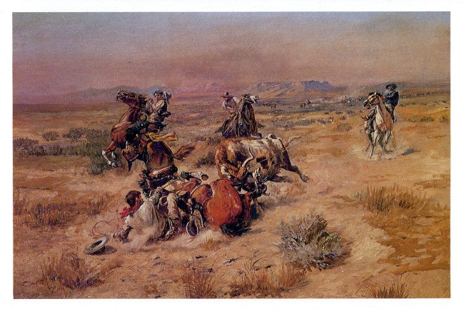 The Strenuous Life by Charles M. Russell - 5 X 7 Inches (Western Greeting Card)