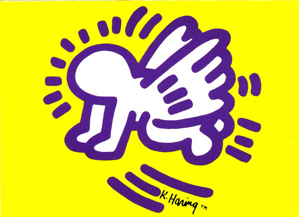 Small Angel by Keith Haring - 5 X 7 Inches (Greeting Card)
