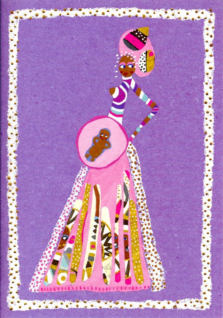 The Pregnant Queen by Helga - 5 X 7 Inches (Greeting Card)