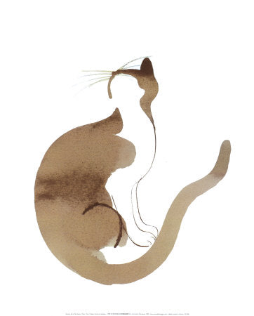Cat / Chat by Aurore de la Morinerie - 10 X 12 Inches (Art Print)