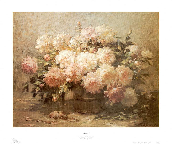 Peonies by Abbott Graves - 28 X 33 Inches (Art Print)