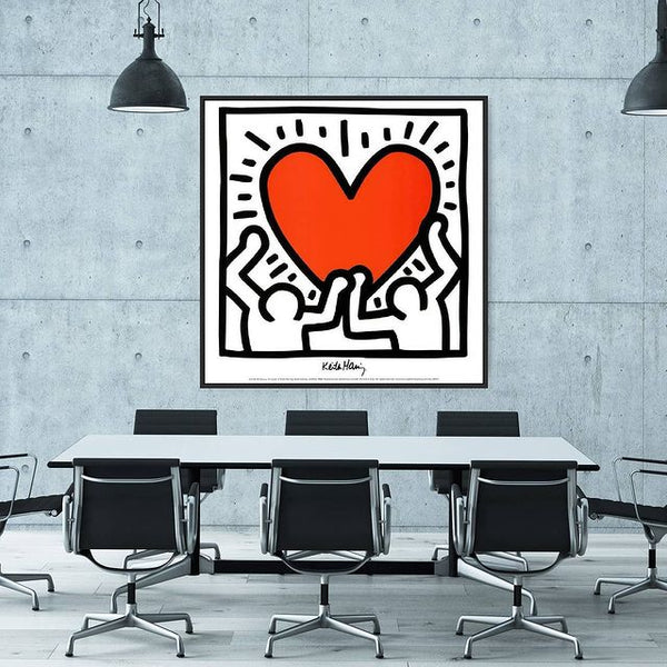 Untitled, 1988 by Keith Haring - 12 X 12 Inches (Framed Art Print)