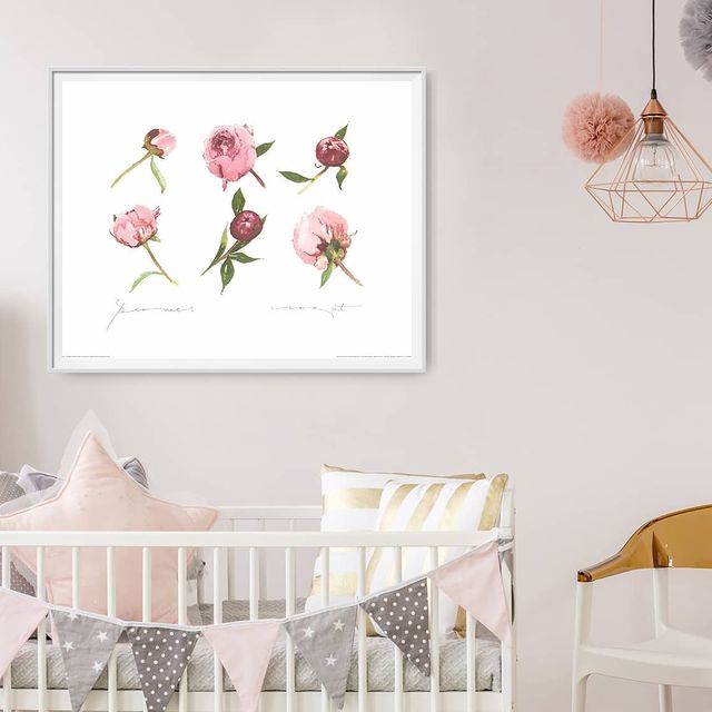 Peonies by Sophie Allport - 16 X 20 Inches (Framed Watercolour)