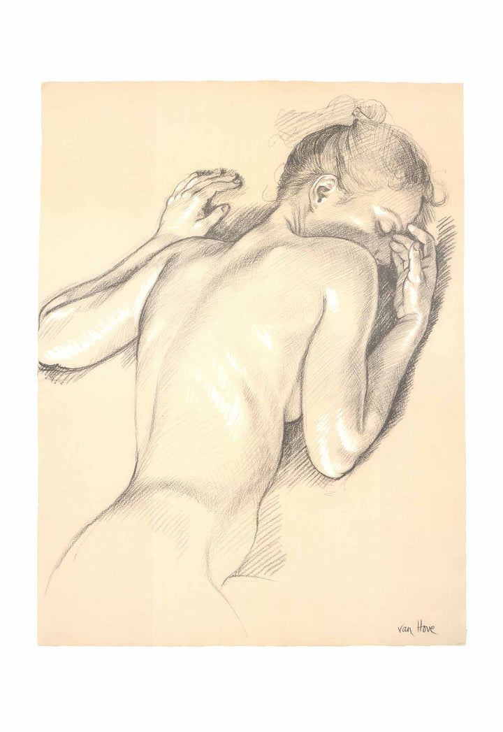 Study for "Earthly Paradise", 1990 (Nude) by Francine Van Hove - 28 X 40" - Fine Art Print.